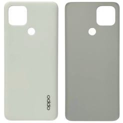 Задня кришка OPPO A15 | OPPO A15S | OPPO A35 white (без скла камери)