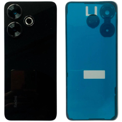 Задняя крышка Xiaomi Redmi 13 black (со стеклом камеры)