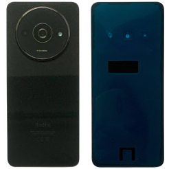 Задняя крышка Xiaomi Redmi A3 black (со стеклом камеры)