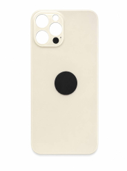Задня кришка корпуса iPhone 12 Pro gold,  великий виріз під камеру, 1:1 Original