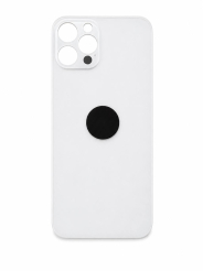 Задня кришка корпуса iPhone 12 Pro white, великий виріз під камеру, 1:1 Original
