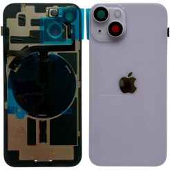 Задня кришка корпуса iPhone 14 purple, зі склом камери, MagSafe, NFC, 1:1 Original