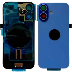Задня кришка корпуса iPhone 16 blue, зі склом камери, MagSafe, NFC, 1:1 Original