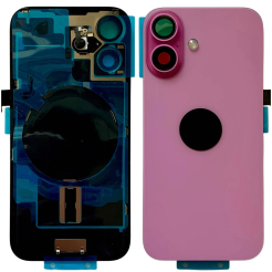 Задня кришка корпуса iPhone 16 pink, зі склом камери, MagSafe, NFC, 1:1 Original