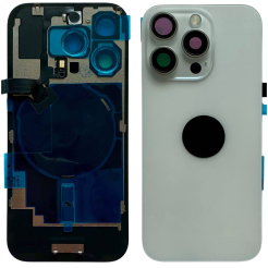 Задня кришка корпуса iPhone 16 Pro white, зі склом камери, MagSafe, NFC, 1:1 Original