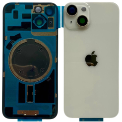 Задня кришка корпуса iPhone 14 white, зі склом камери, MagSafe, 1:1 Original