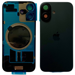Задня кришка корпуса iPhone 16 black, зі склом камери, MagSafe, 1:1 Original