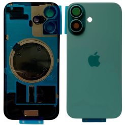 Задня кришка корпуса iPhone 16 green, зі склом камери, MagSafe, 1:1 Original