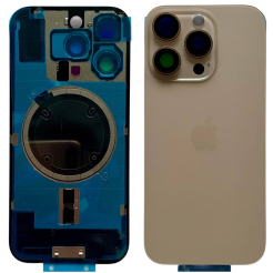 Задня кришка корпуса iPhone 16 Pro gold, зі склом камери, MagSafe, 1:1 Original
