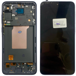 Дисплей Samsung A556 Galaxy A55 5G 2024 black, з рамкою, OLED (не буде працювати на One UI 8.5)