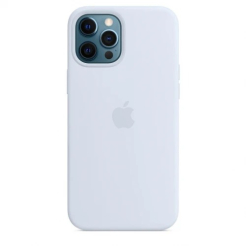 Чохол Silicone Case 1:1 for iPhone 12 | iPhone 12 Pro with MagSafe animation, cloud blue
