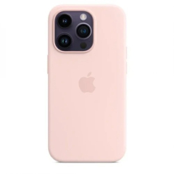 Чохол Silicone Case 1:1 for iPhone 13 Pro Max with MagSafe animation, chalk pink