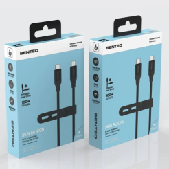 Кабель SENTEO SL-07 100W Type-C to Type-C 1.2m black