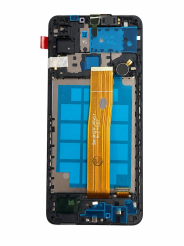 Дисплей Samsung M127 Galaxy M12 black (SM-M127F_REV0.1), з рамкою, спікером, вібро, Original Self Welded
