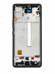 Дисплей Samsung A536 Galaxy A53 black, з рамкою, Original (переклеєне скло)