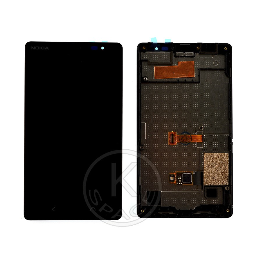 Дисплей Nokia X2 black, с рамкой, Original