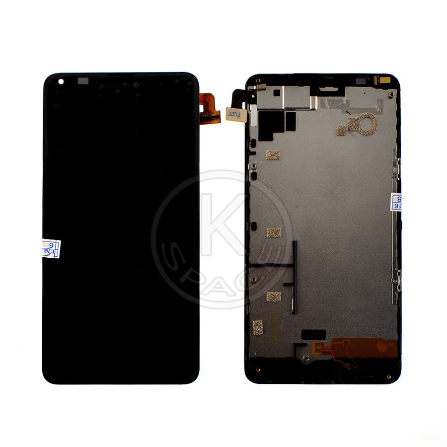 Дисплей Nokia 640 black, с рамкой, High Quiality