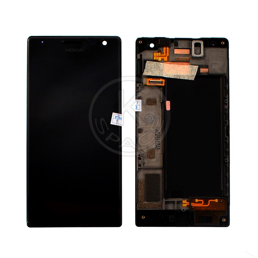 Дисплей Nokia 730 black, с рамкой, Original