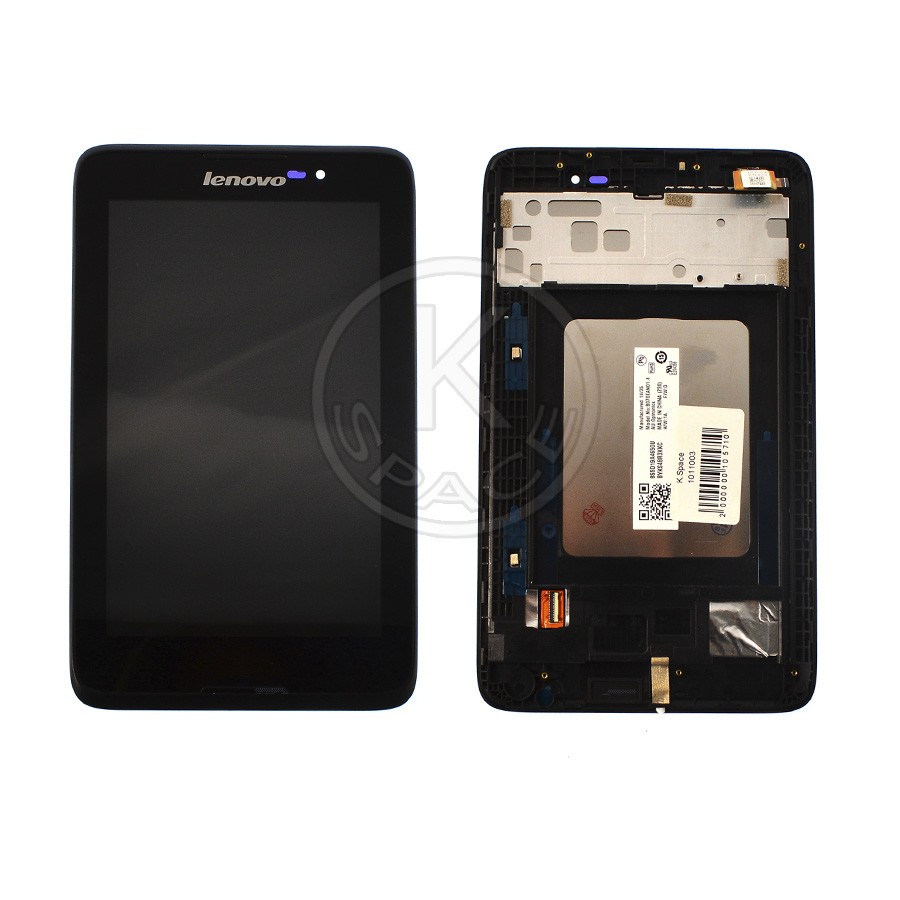 Дисплей Lenovo Tab A3500 black, з рамкою, High Quiality