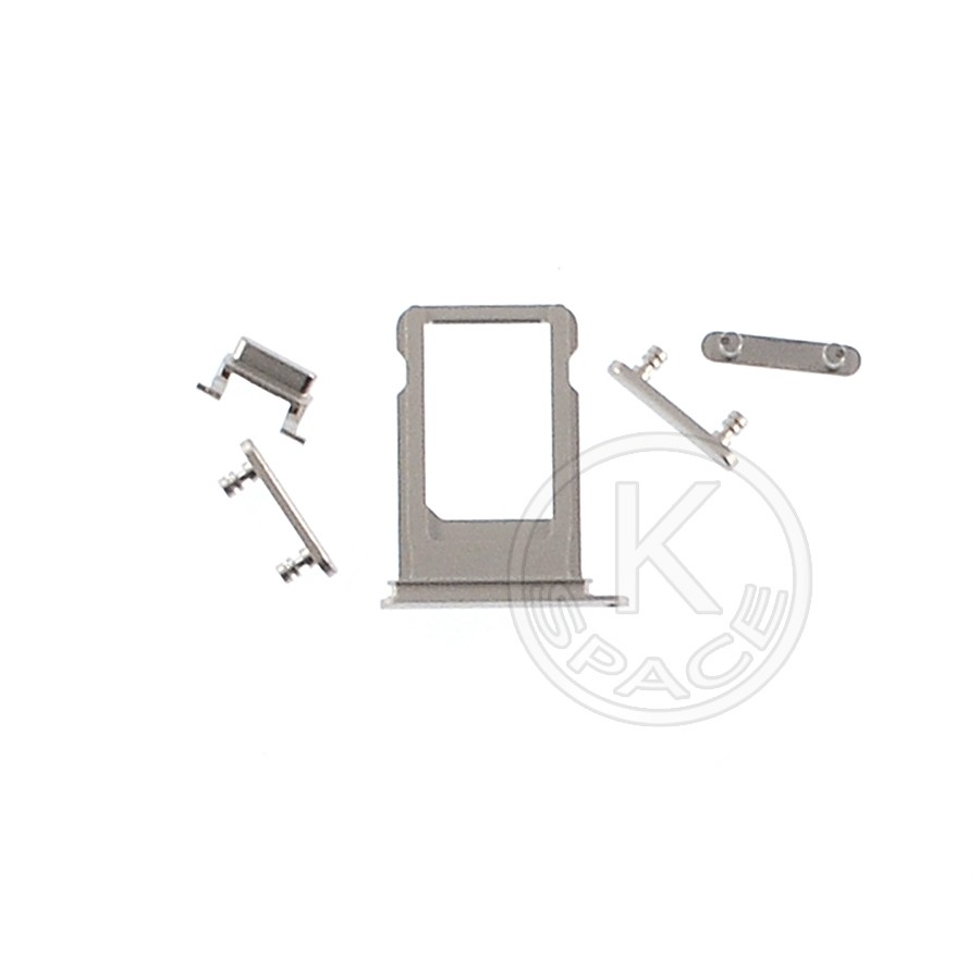 Тримач SIM-карти Nano iPhone 7 silver + кнопки