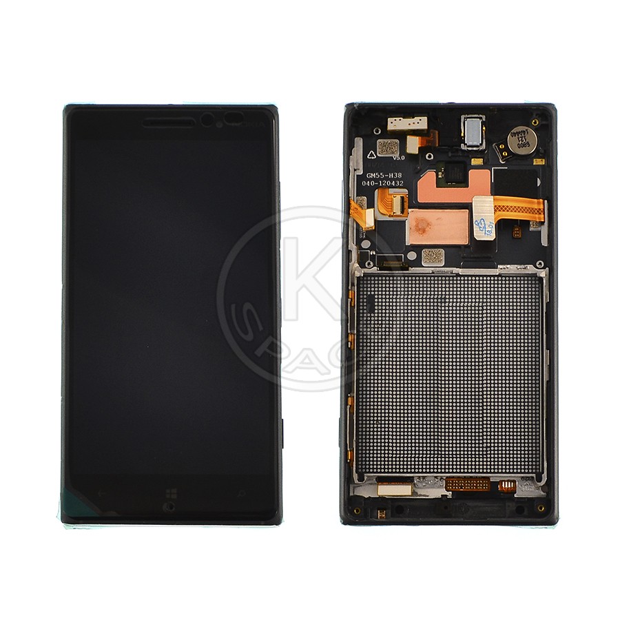 Дисплей Nokia 830 black, с рамкой, High Quiality