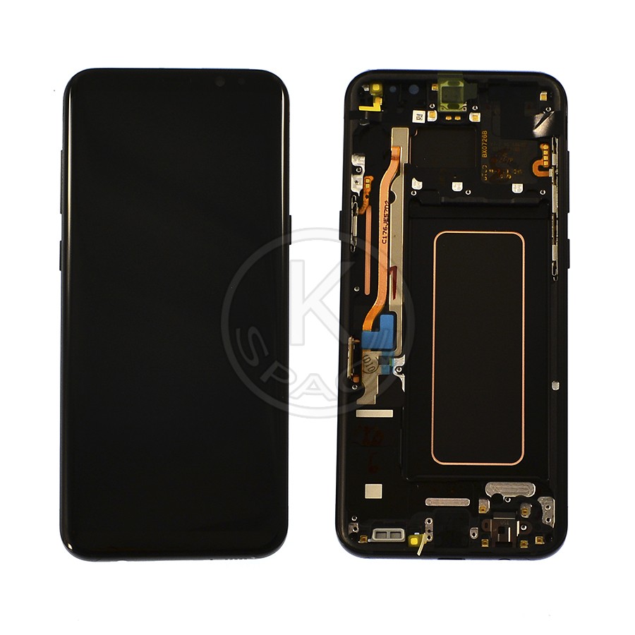Дисплей Samsung G955 Galaxy S8 Plus black, з рамкою, Service Pack Original