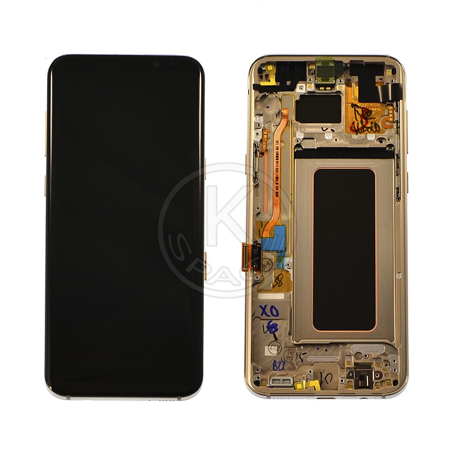 Дисплей Samsung G955 Galaxy S8 Plus gold, з рамкою, Service Pack Original