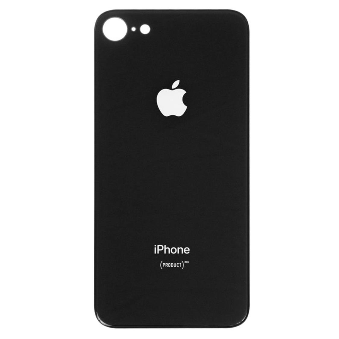 Задня кришка корпуса iPhone 8 black, великий виріз під камеру