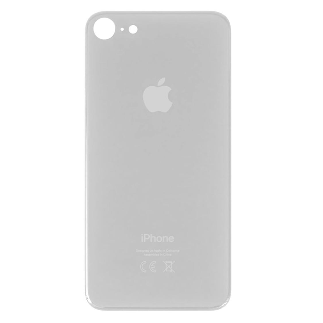 Задня кришка корпуса iPhone 8 white, великий виріз під камеру
