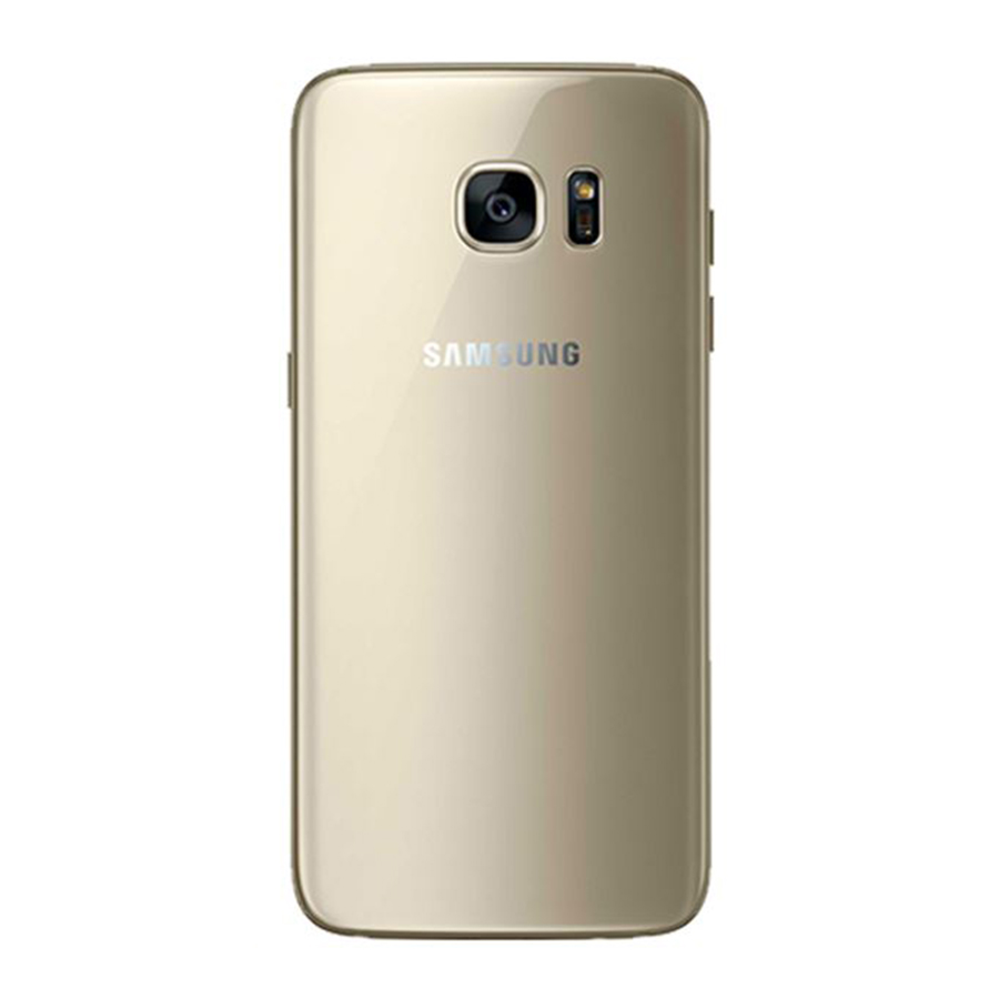 Задня кришка Samsung G935 Galaxy S7 Edge gold (без скла камери)