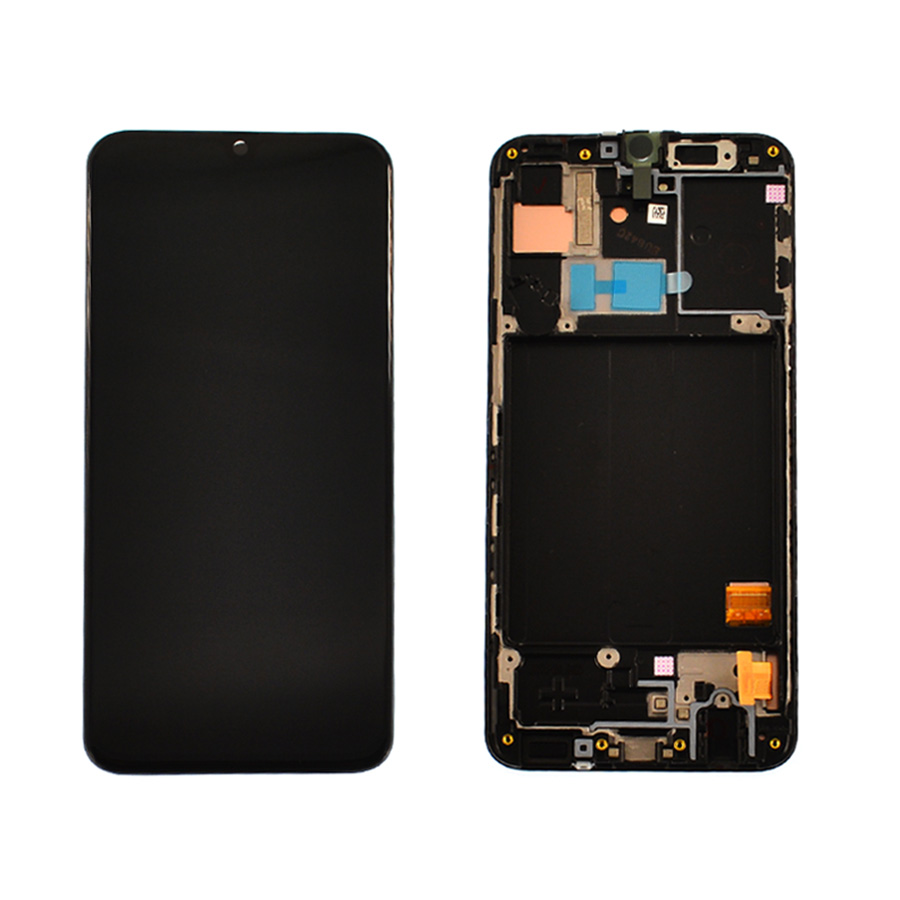 Дисплей Samsung A405 Galaxy A40 2019 black, з рамкою, Service Pack Original