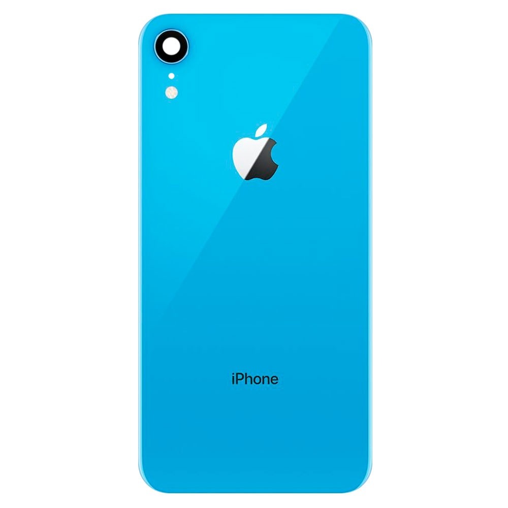 Задняя крышка корпуса iPhone Xr blue, со стеклом камеры