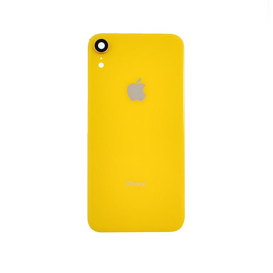 Задня кришка корпуса iPhone Xr yellow, зі склом камери