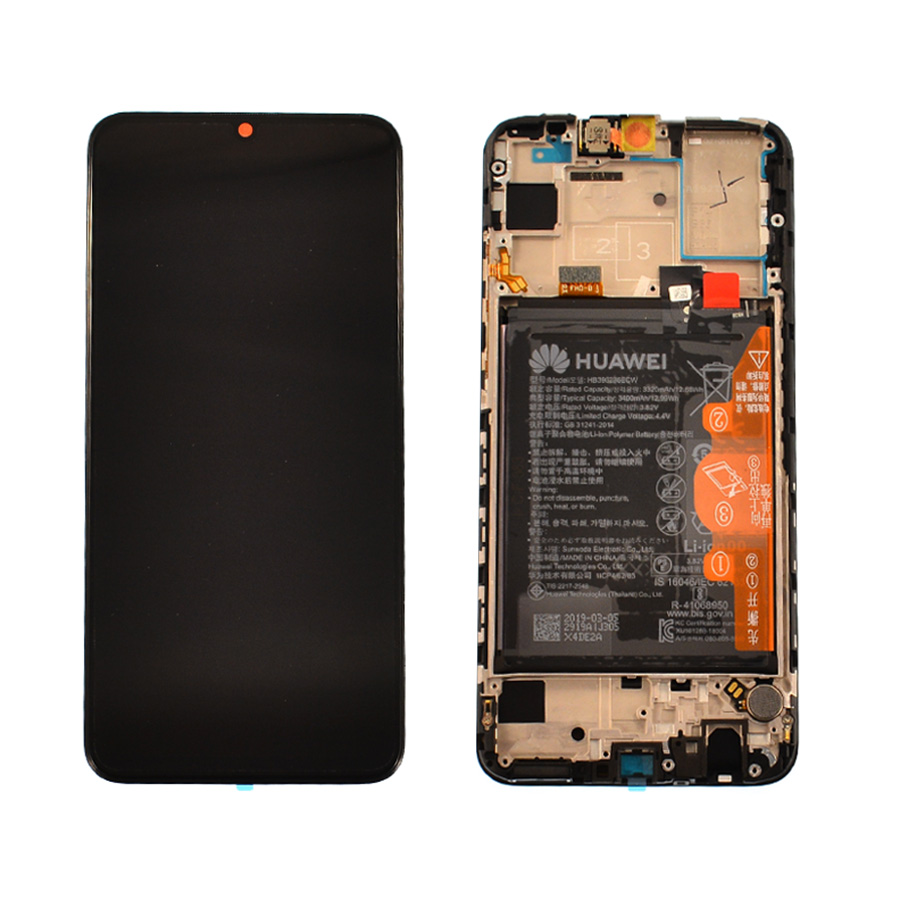Дисплей Huawei P Smart 2019 | P Smart 2020 | P Smart Plus 2019 black, з рамкою, Service Original
