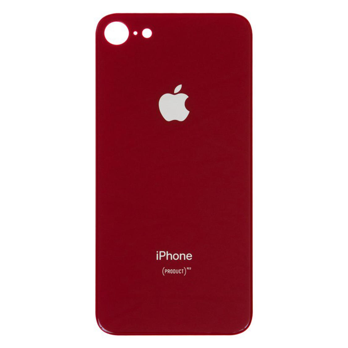 Задня кришка корпуса iPhone 8 red, великий виріз під камеру