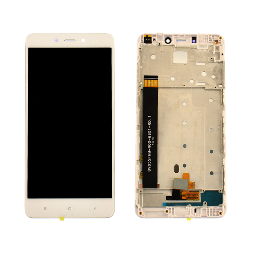 Дисплей Xiaomi Redmi Note 4 white, з рамкою, High Quiality