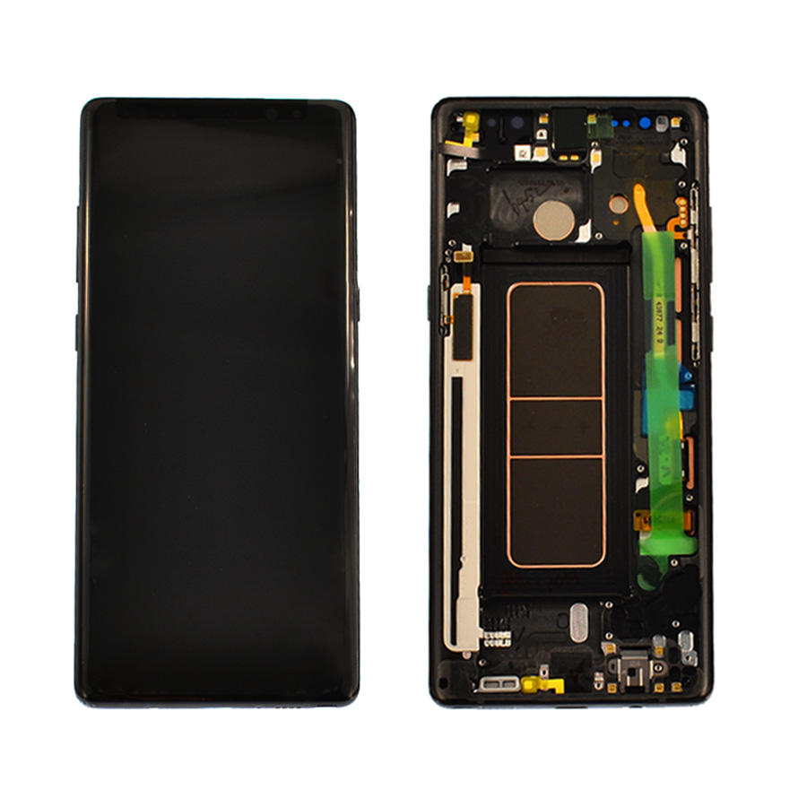 Дисплей Samsung N950 Galaxy Note 8 black, з рамкою, Service Pack Original