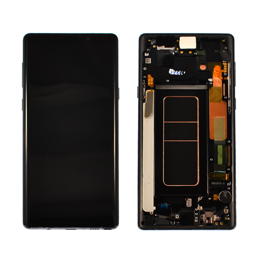 Дисплей Samsung N960 Galaxy Note 9 black, з рамкою, Service Pack Original