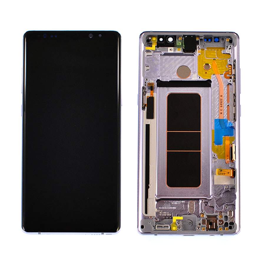 Дисплей Samsung N950 Galaxy Note 8 grey, з рамкою, Service Pack Original