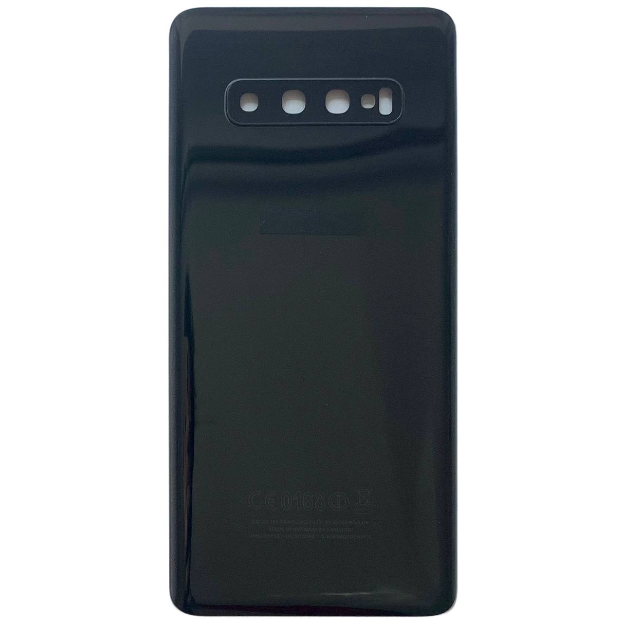 Задня кришка Samsung G975 Galaxy S10 Plus black (зі склом камери)
