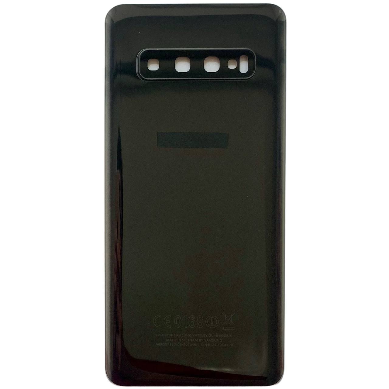 Задня кришка Samsung G973 Galaxy S10 black (зі склом камери)
