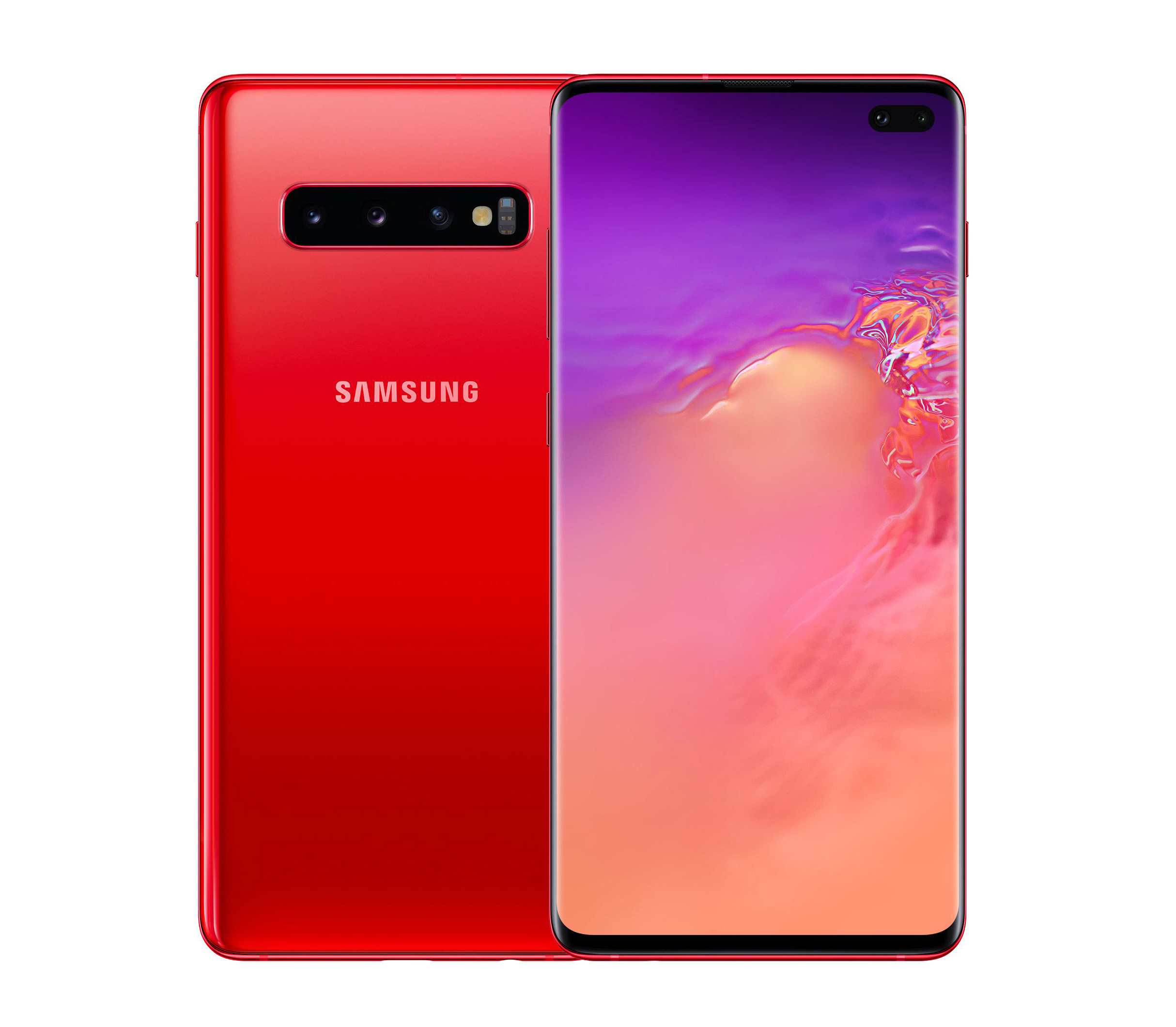 Задня кришка Samsung G973 Galaxy S10 pink (без скла камери)