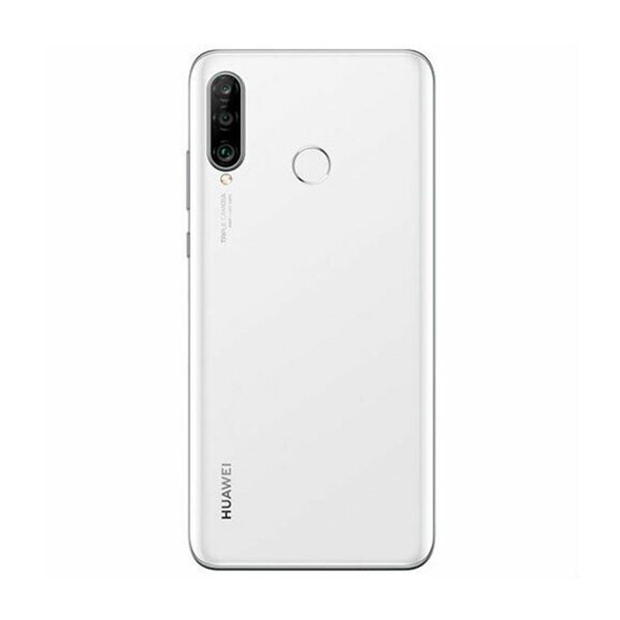 Задня кришка Huawei P30 white (без скла камери)