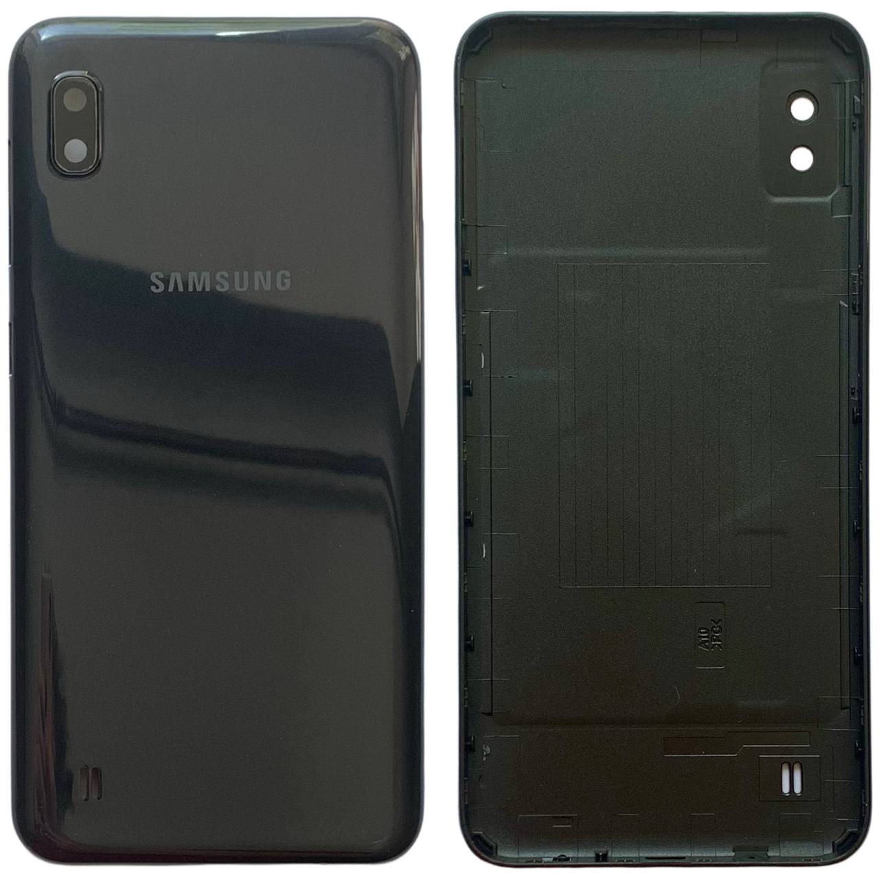 Задня кришка Samsung A105 Galaxy A10 2019 black (зі склом камери)