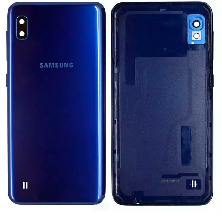 Задня кришка Samsung A105 Galaxy A10 2019 blue (зі склом камери)