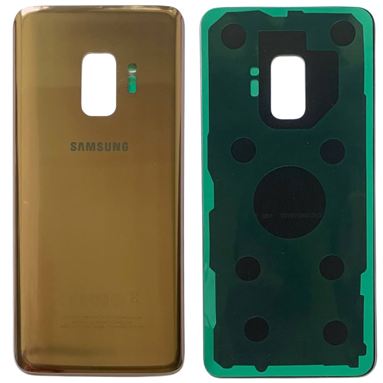 Задняя крышка Samsung G960 Galaxy S9 gold (без стекла камеры)