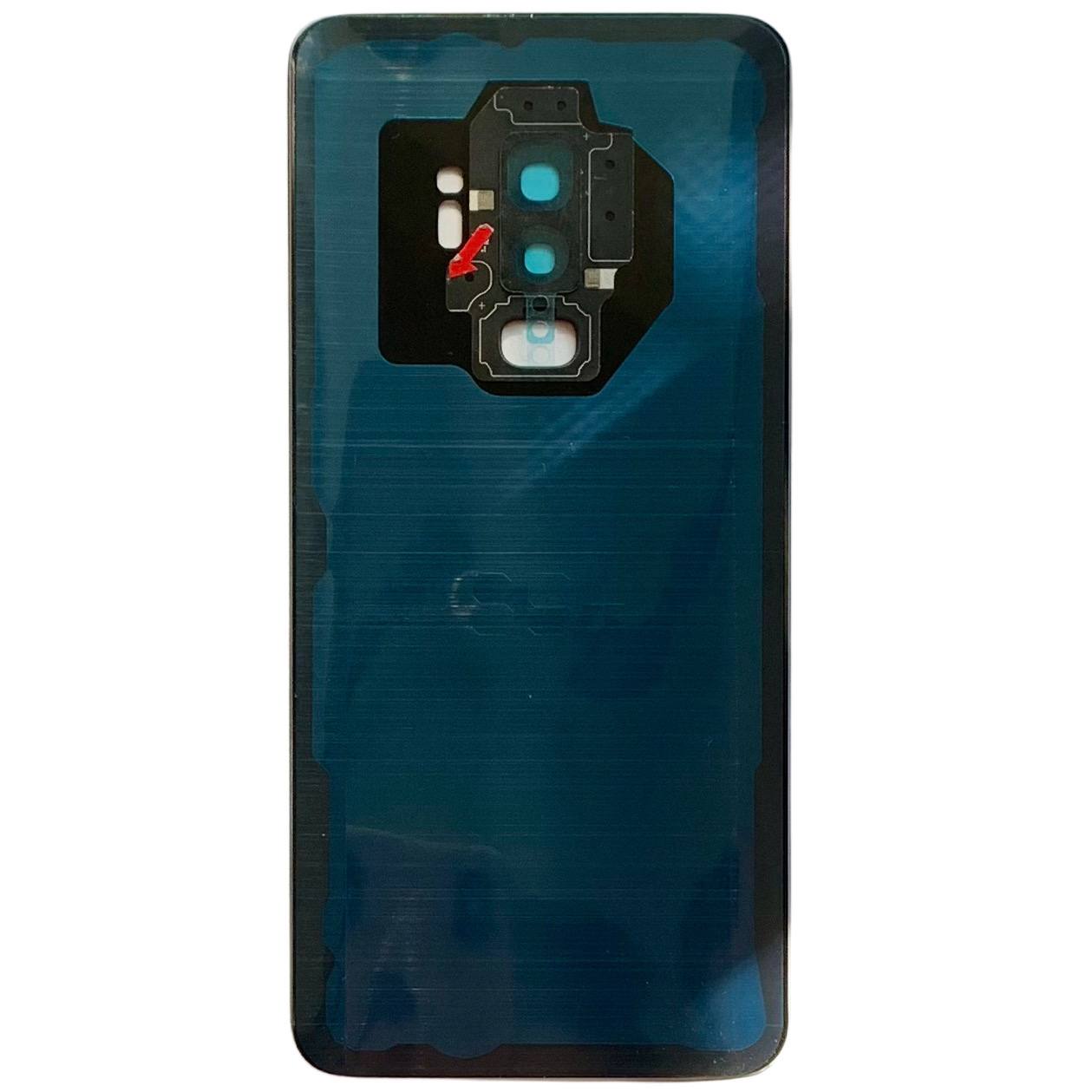 Задня кришка Samsung G965 Galaxy S9 Plus black (зі склом камери)