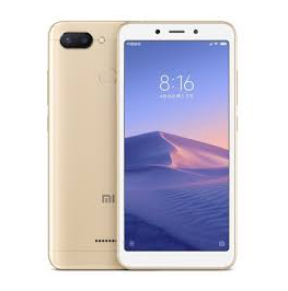 Задняя крышка Xiaomi Redmi 6 gold (со стеклом камеры)