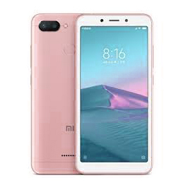Задняя крышка Xiaomi Redmi 6 pink (со стеклом камеры)