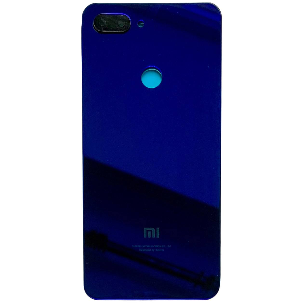 Задня кришка Xiaomi Mi8 Lite blue (зі склом камери)